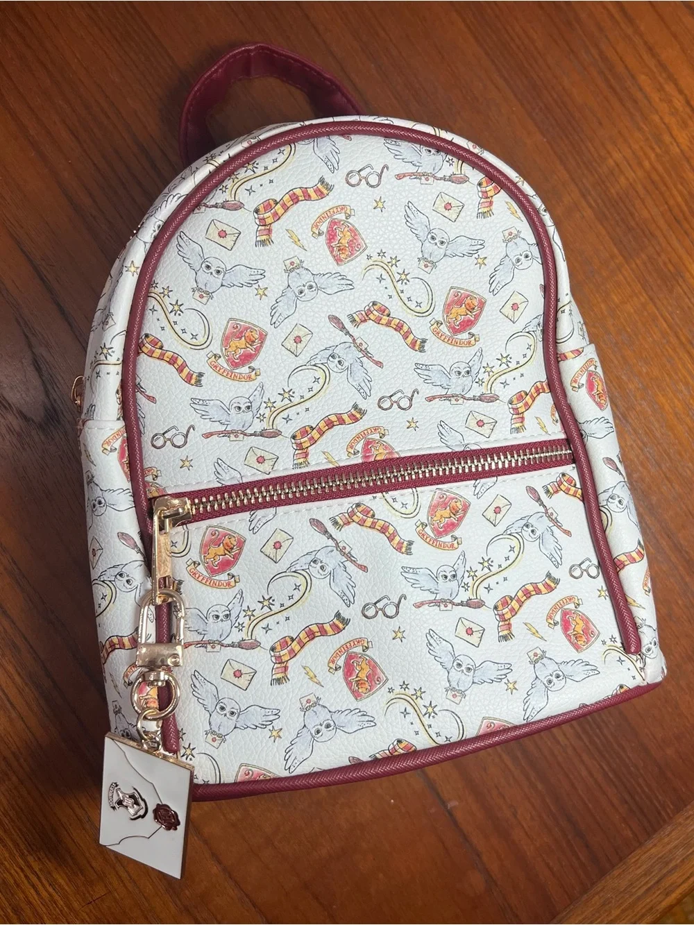 Harry Potter Mini Backpack & Matching Card Holder Set Hedwig Gryffindor Charm